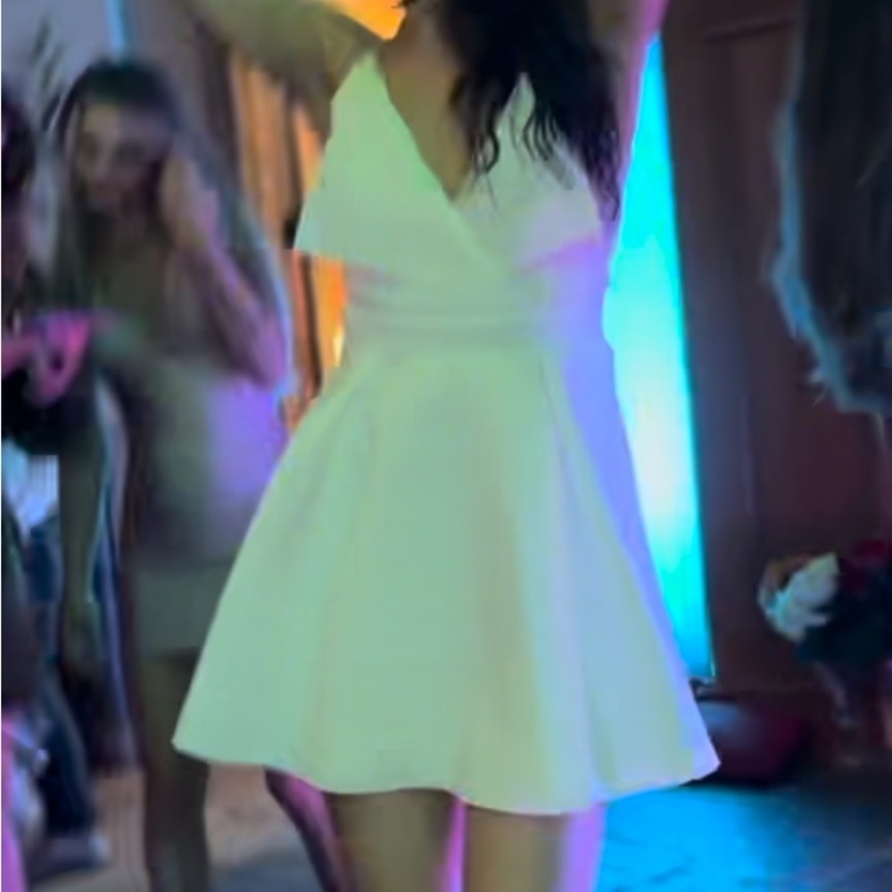 White Mini Dress - Picture 5 of 7